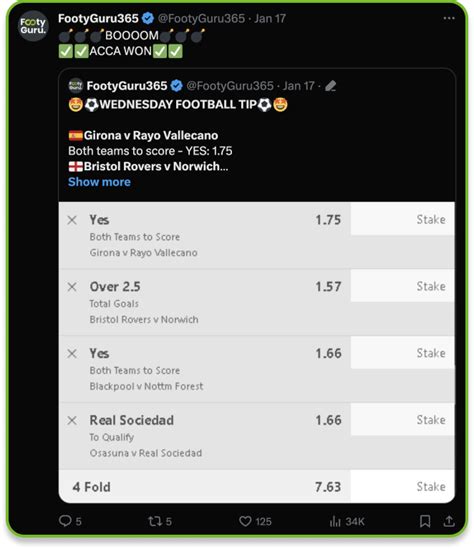 footyguru365|Recent Results For Our VIP Predictions .